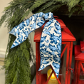Load image into Gallery viewer, Blue & White Xmas Ribbon
