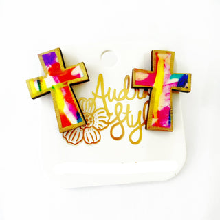 Cross Stud Earring