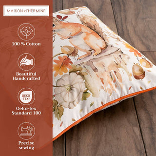 18" Decorative Throw Pillow Cover Pumpkin Passion