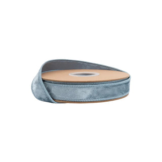1" Velvet Ribbon Blue