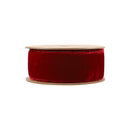 1.5" Bordeaux Fray Velvet Ribbon