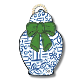 Ginger Jar Bow Door Hanger