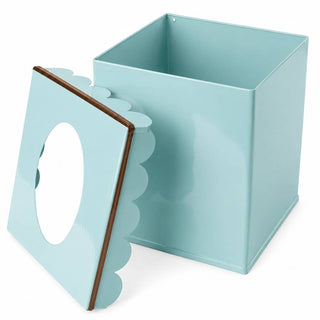Metal Tissue Cover - Aqua