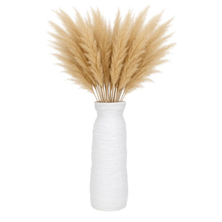 Ribbed Ceramic Vase