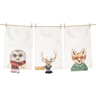Cozy Critters Tea Towel