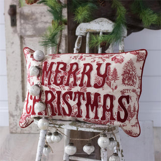 Red Toile Pillow