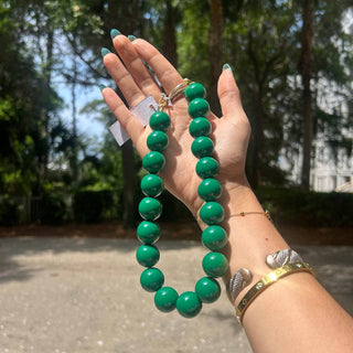 Mindi Bag Charm/Necklace Emerald