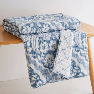 Becker Quilted Throw Blue