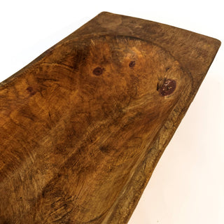 Wood Dough Bowl Natural