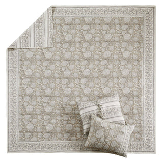 Adare Quilt Set Taupe