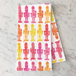 Colorful Nutcrackers Tea Towel