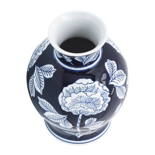 Blue Floral Ceramic Jar