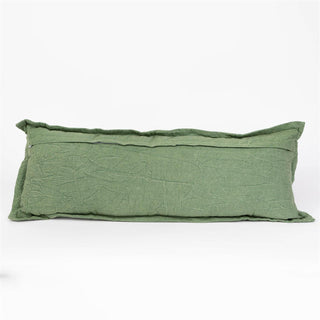 Green Bugs Embroidered Pillow