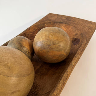 Wood Dough Bowl Natural