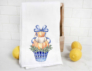 Tea Towel Chinoiserie Pumpkin