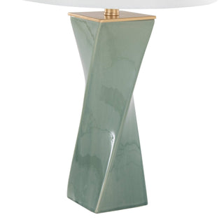 Curvo 27" Ceramic Sage Lamp