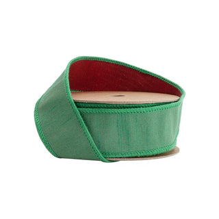 Red Green Reversible Ribbon 1.5"