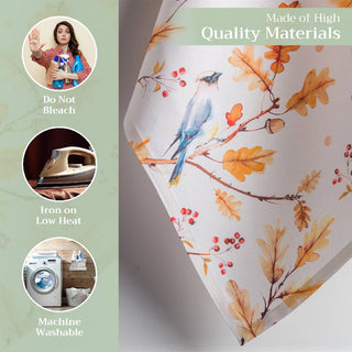 Kitchen Towels Cotton  S/3 Oak Leaves
