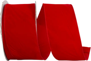 4" Velvet Ribbon Red