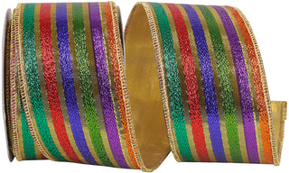 2.5" Jewel Stripe Ribbon W