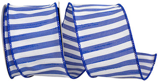 Blue Cabana Stripe Ribbon
