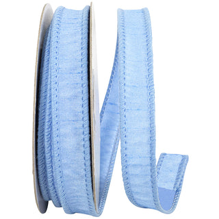 Lt Blue Dupioni Ribbon 7/8"