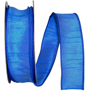Blue Dupioni Ribbon 1.5"