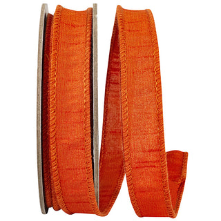 Orange Dupioni Ribbon 7/8"