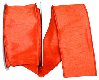 2.5" Dupioni Ribbon Orange