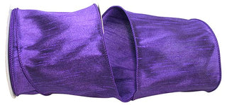 Purple Dupioni Ribbon 4"