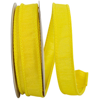 Yellow Dupioni Ribbon 7/8"