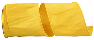 Golden Yellow Dupioni Ribbon 4"