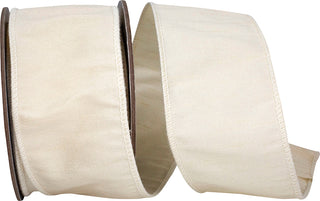 2.5" Dupioni Ribbon Ivory
