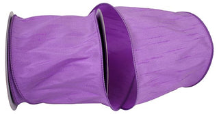 Violet Dupioni Ribbon 4"