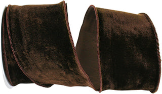 4" Brown Velvet Ribbon