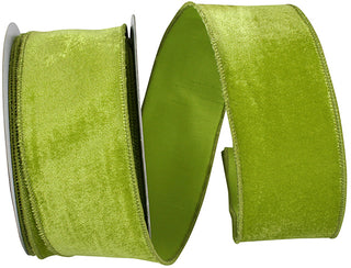 2.5" Lime Velvet Ribbon