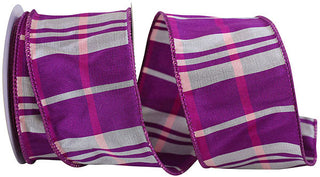 Plaid Elegance Dupioni Ribbon 2.5"