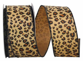 2.5" Cheeta Plush Ribbon