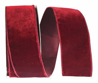 2.5" Burgundy Velvet Ribbon