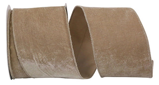 4" Taupe Velvet Ribbon