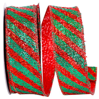 1.5" Metallic Stripe Ribbon