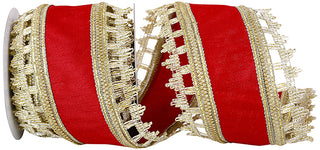 4" Red Regal Trim Ribbon