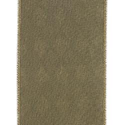 Taupe 4" Diamond Velvet Ribbon