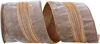 4" Grey Regal Velvet Ribbon