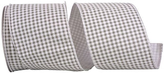 Terra Gingham Ribbon 4"