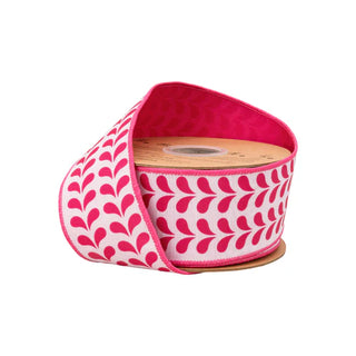 Pink Petals Wired Ribbon 2.5"