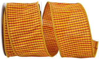 2.5" Orange Check Ribbon