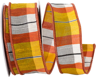 Tierra Dupioni Plaid Ribbon 1.5" 10 Yds W