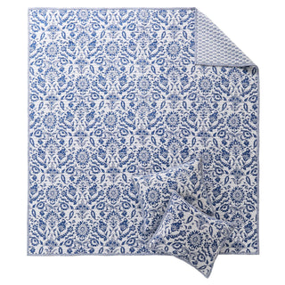 Clara Blue Quilt Set