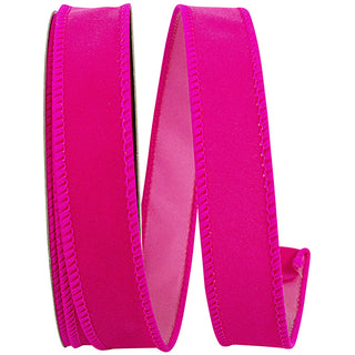 Velvet Fuzz Fuchsia Ribbon 1"